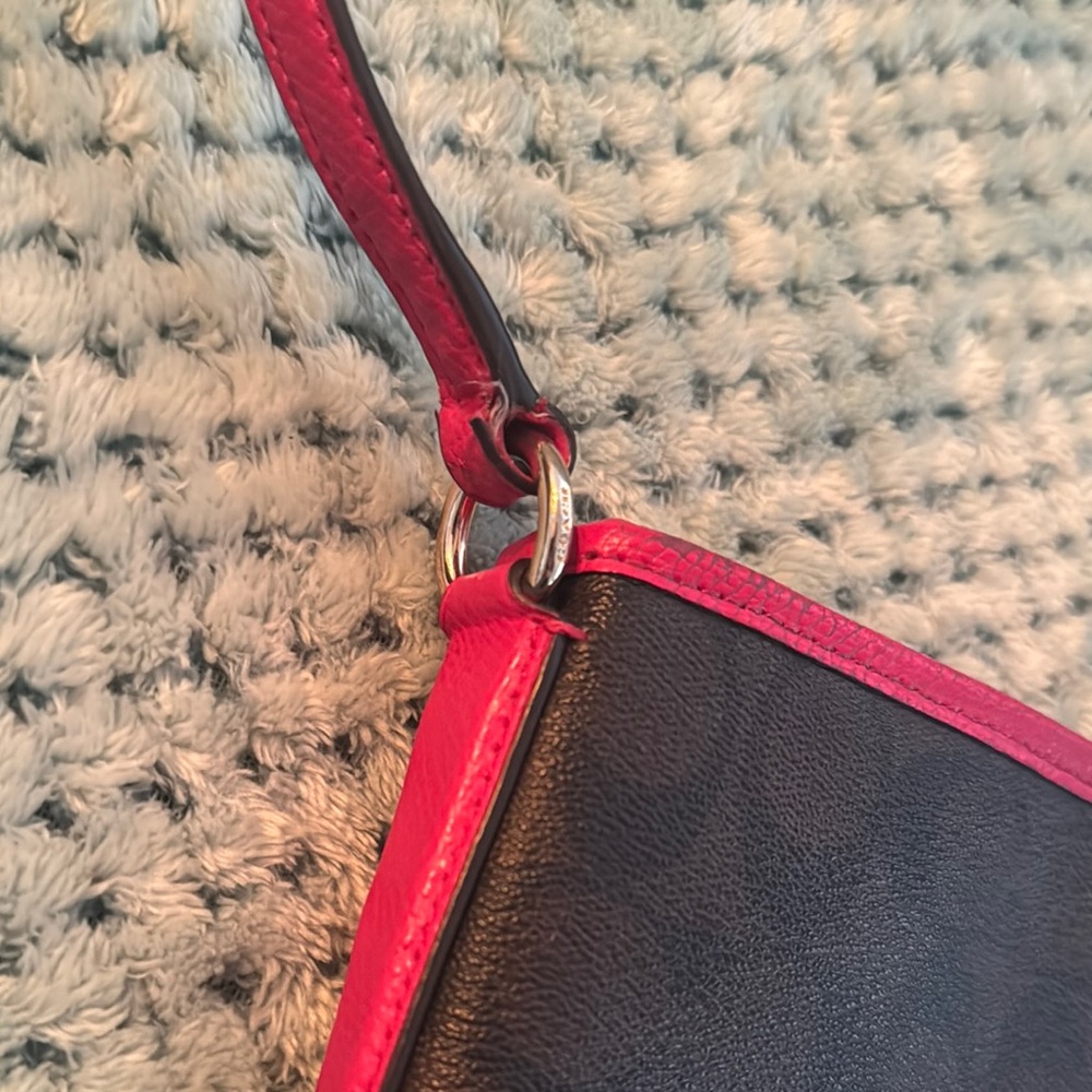 Coach Brown and Pink Crossbody Bag with Signature Design - Picture 3 of 8